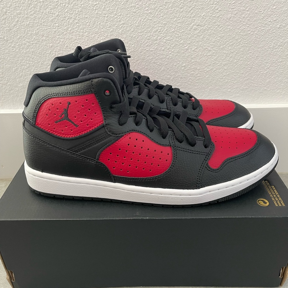 Nike Jordan Access Black Gym Red White Mens Basketball AR3762-006
